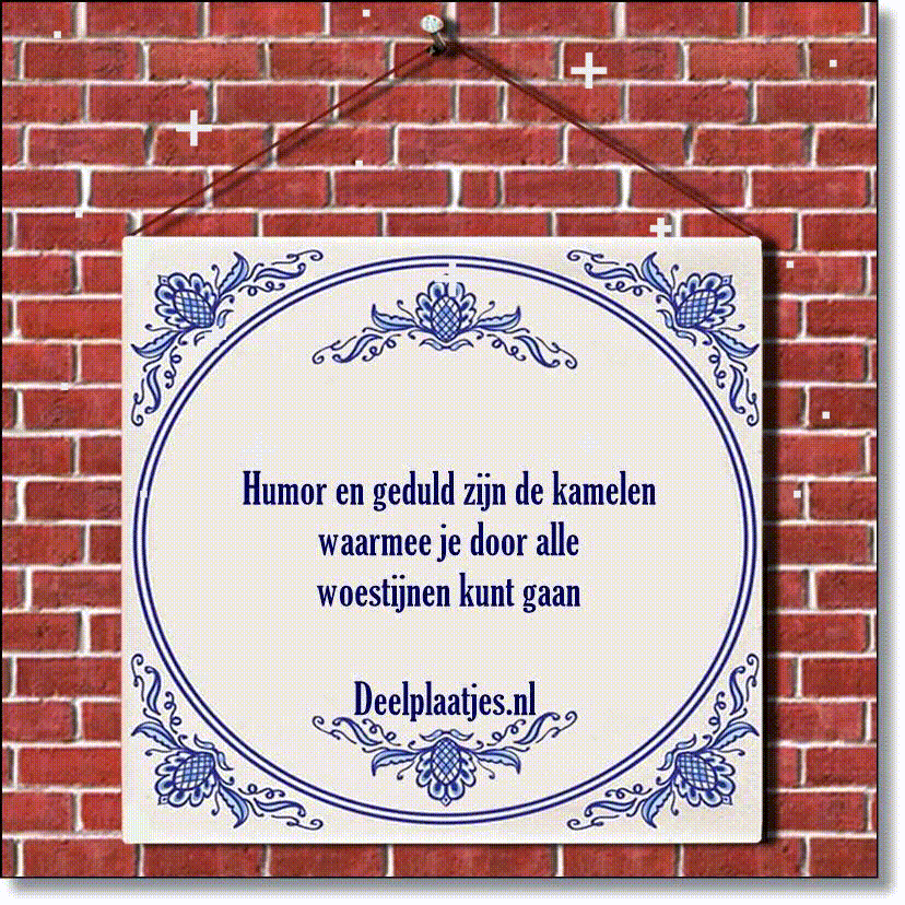 Gifplaatje Humor en geduld - plaatjes delen met WhatsApp of social media