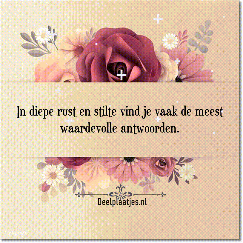 In stilte vind je vaak de mooiste antwoorden