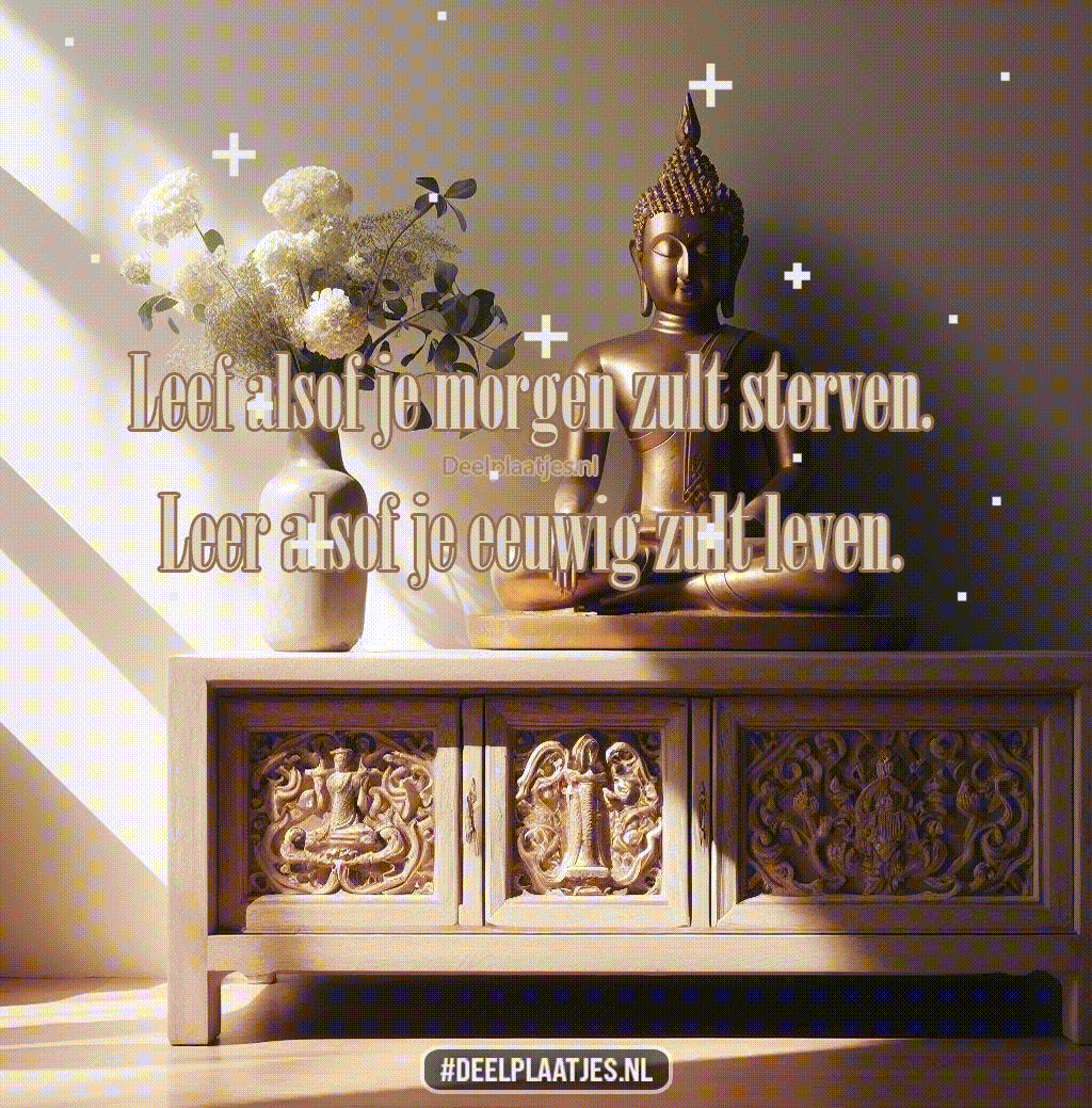 Leef alsof je morgen sterft en leer voor altijd