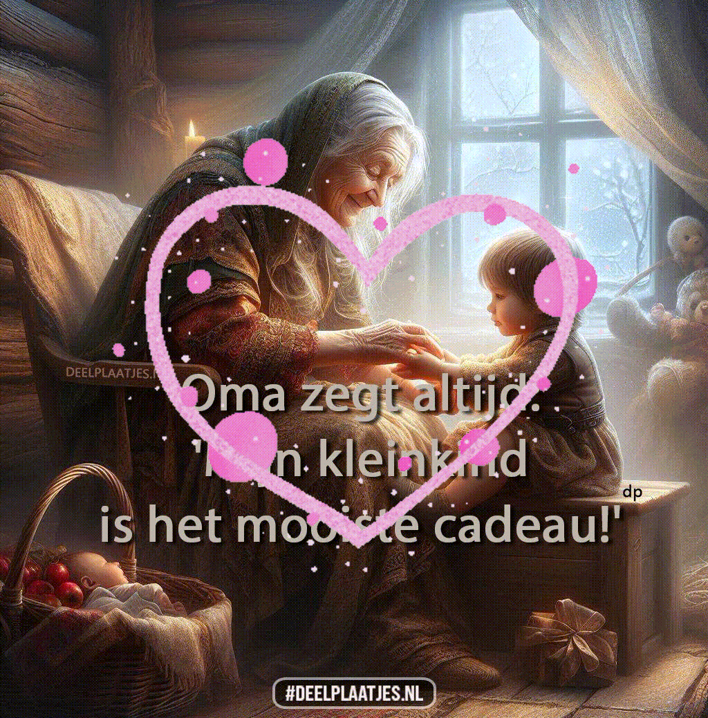 Mijn kleinkind is het mooiste cadeau dat ik ooit kreeg