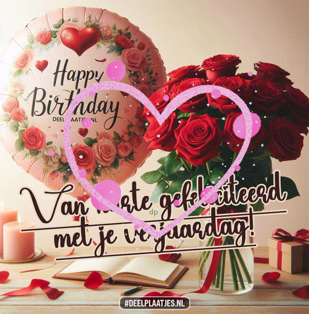 Van harte gefeliciteerd met je verjaardag geniet van vandaag