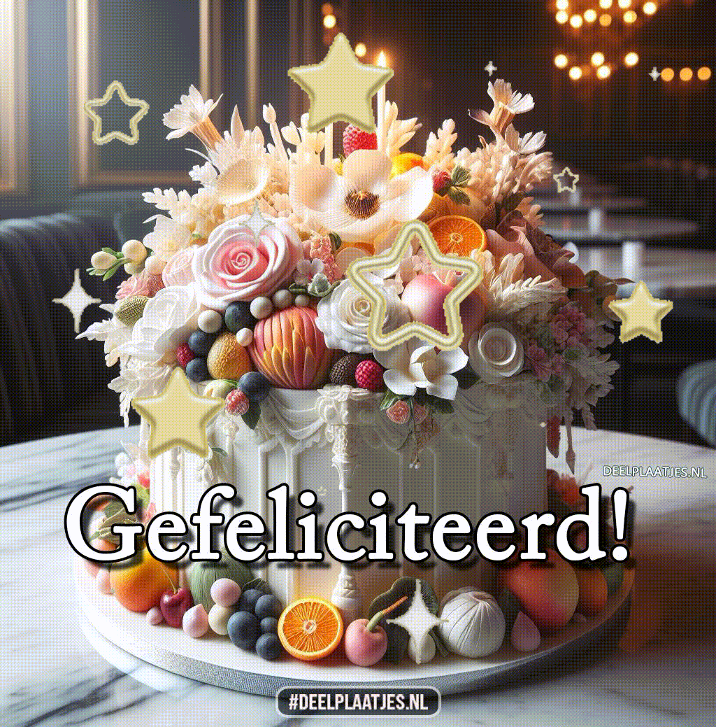 Verjaardagstaart hiep hiep hoera gefeliciteerd
