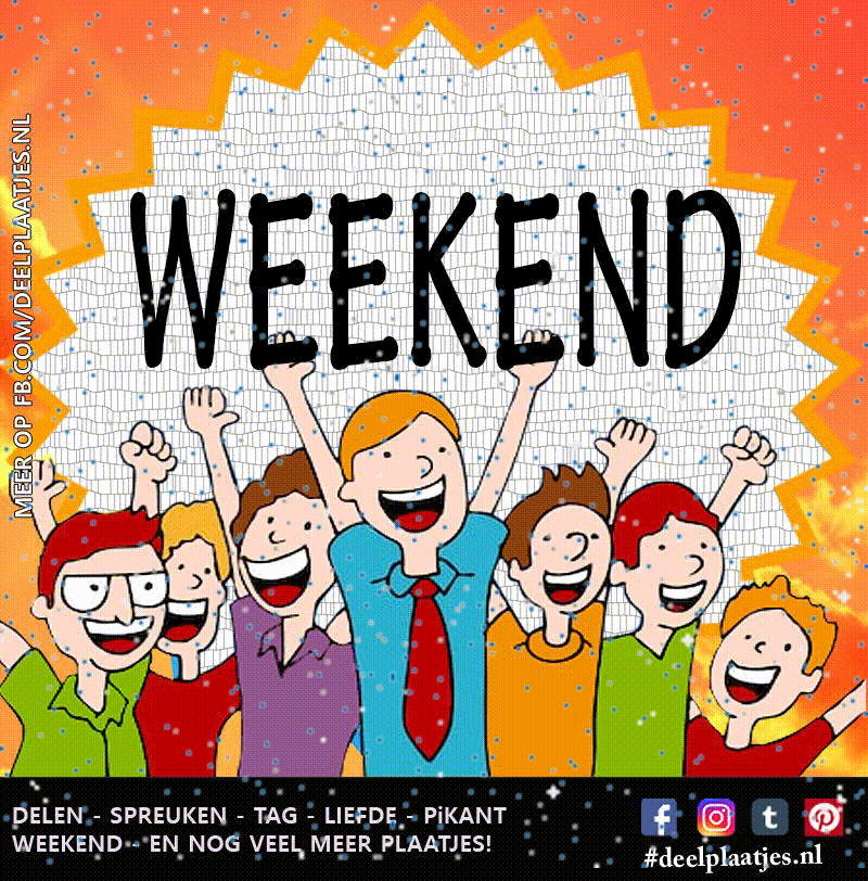 GIF image Yay weekend - share pictures via WhatsApp or social media