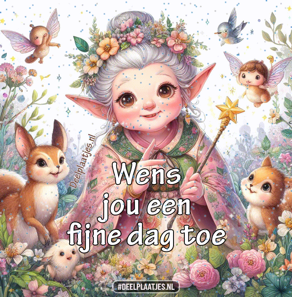 Wens jou een fijne dag toe met een glimlach