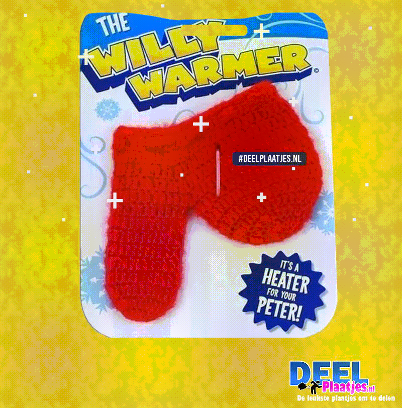 Gifplaatje Willy warmer - plaatjes delen met Whatsapp of social media
